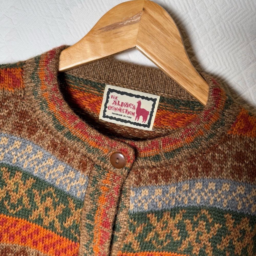 The Alpaca Connection Colorful Button Down Cardig… - image 8
